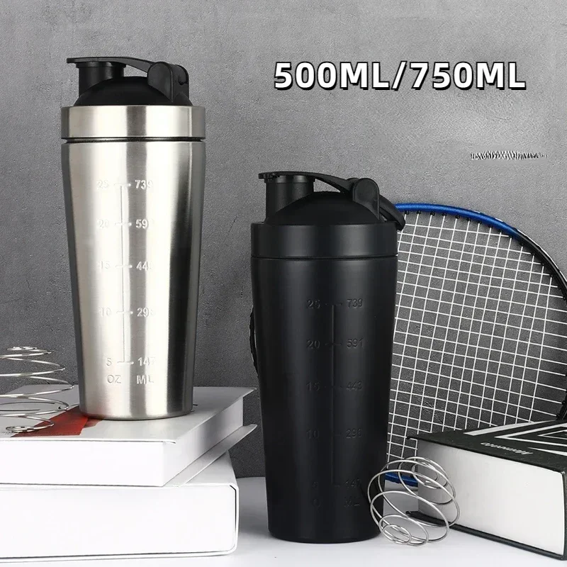 Nutrition For Fitness - Vaso Mezclador de Proteínas de Acero